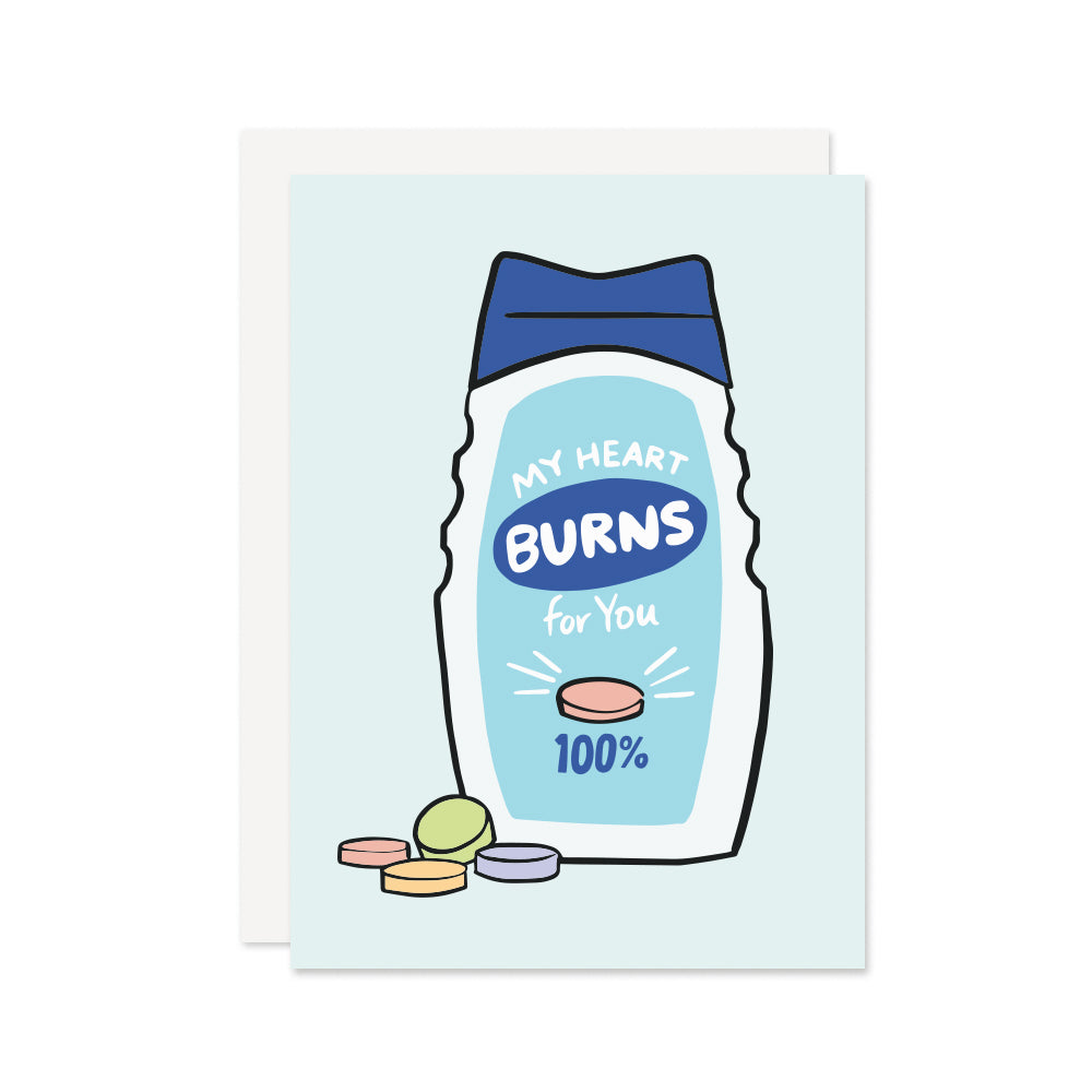 Heart Burns For You Card
