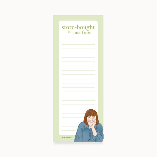 Ina Store-Bought Grocery Pad