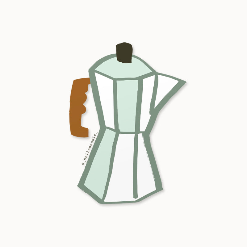 Moka Pot Coffee Sticker