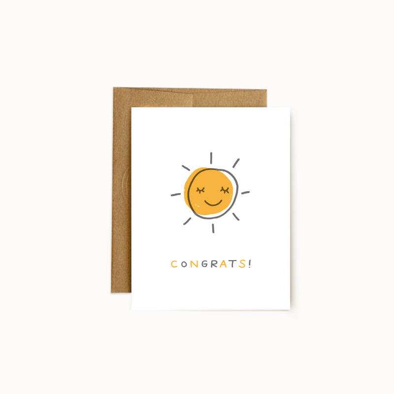 Congrats Sun Card