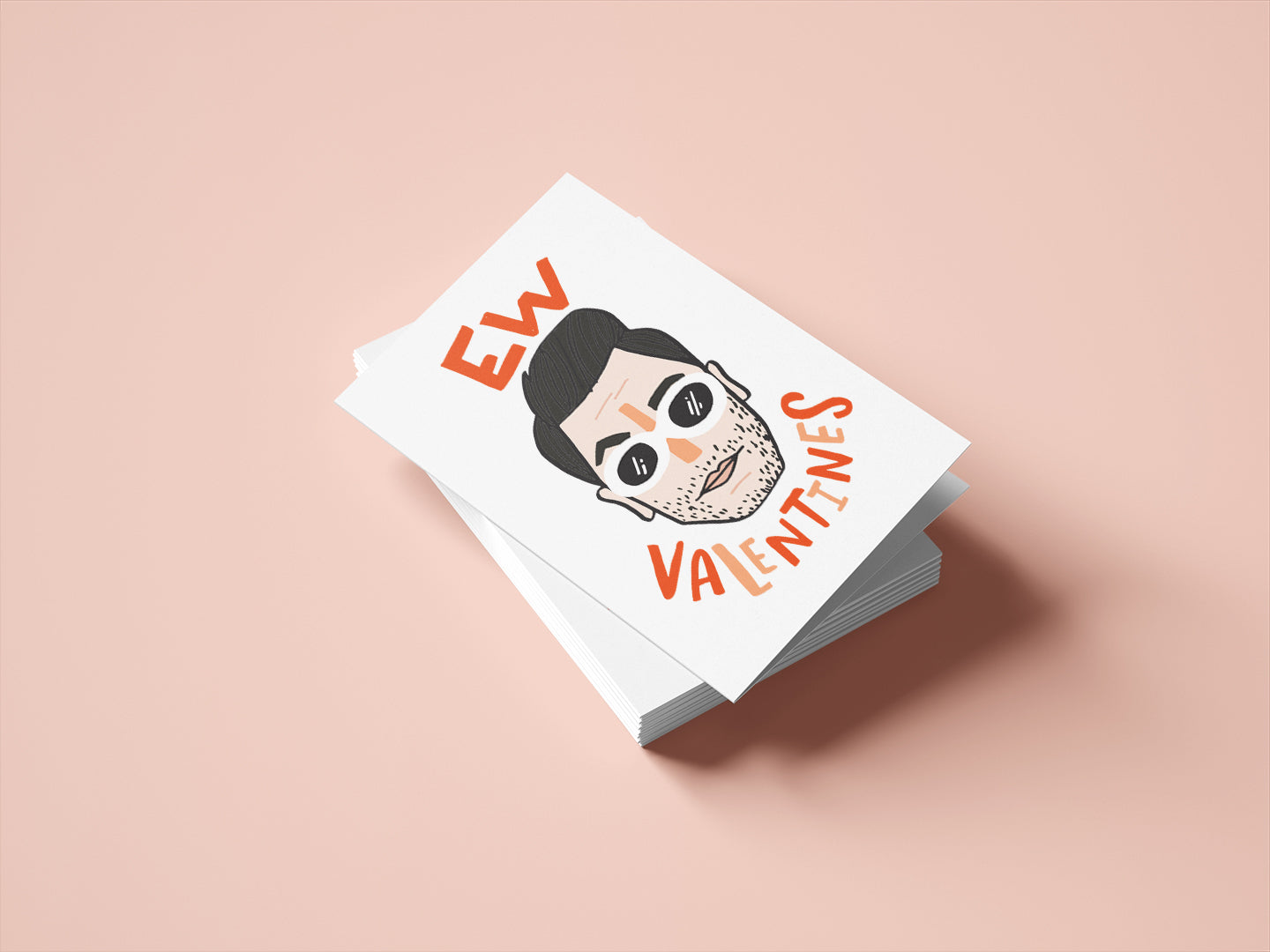 EW Valentines David Rose Card