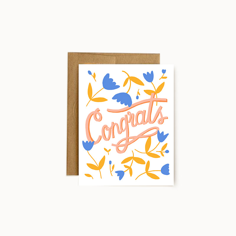 Floral Wedding Card