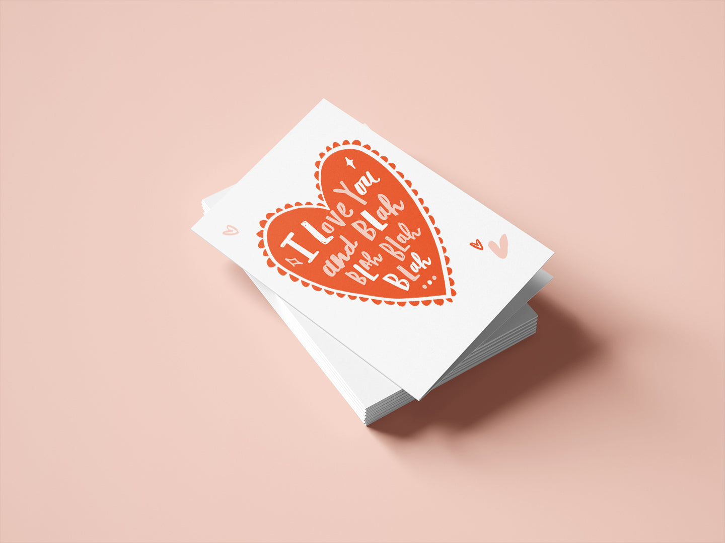 Love You Blah, Blah, Blah Card