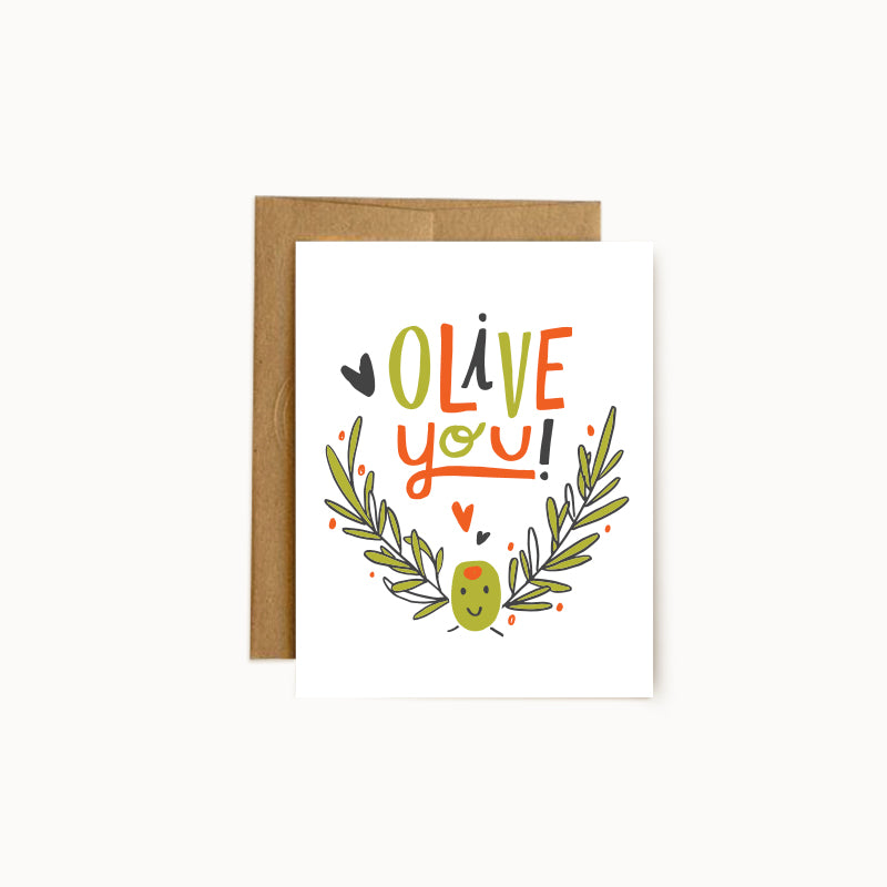 Olive You Card