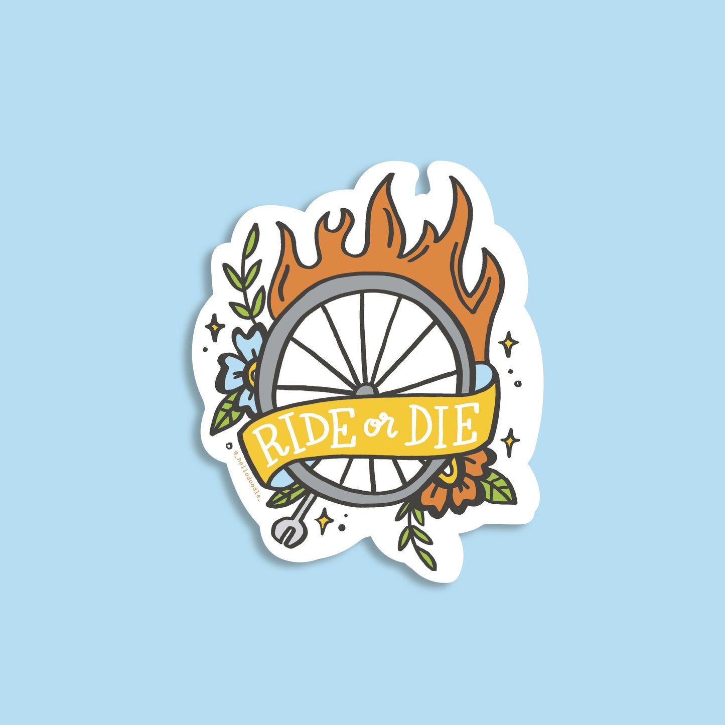 Ride or Die Sticker