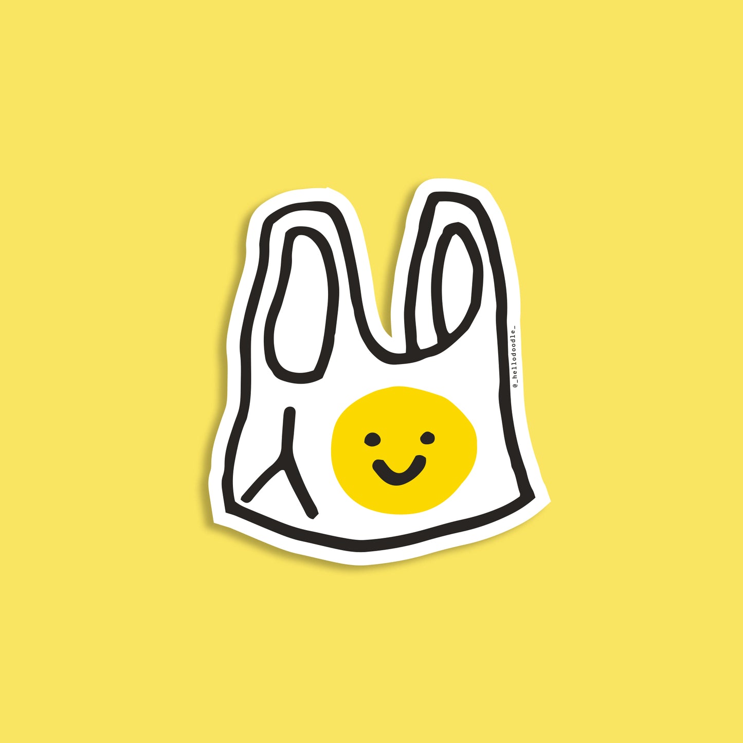 Smiley Bag Sticker