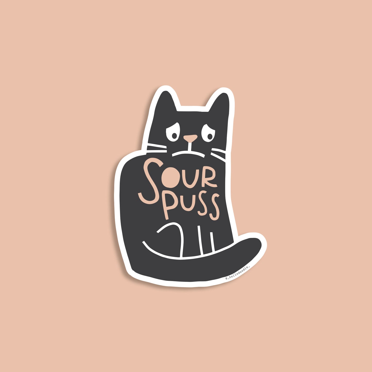 Sour Puss Sticker