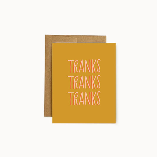 Thanks Thanks Thanks Card