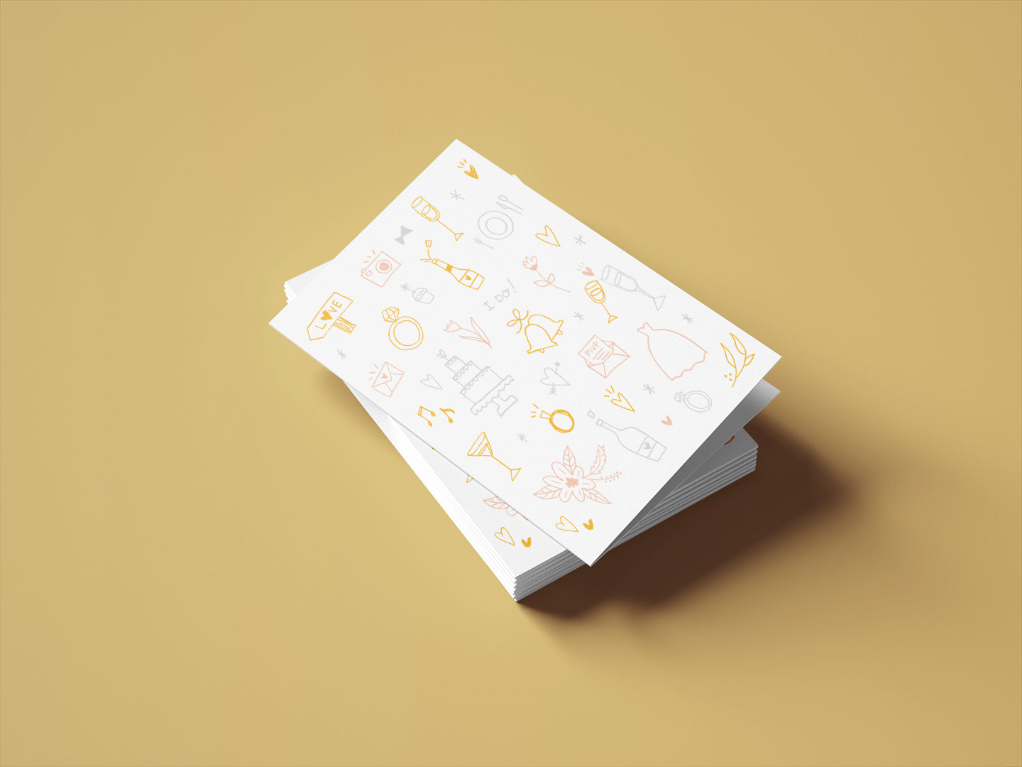 Wedding Doodles Card