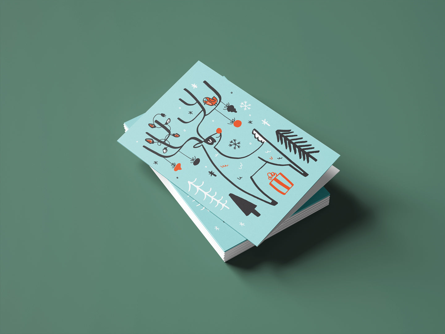 Festive Deer Card
