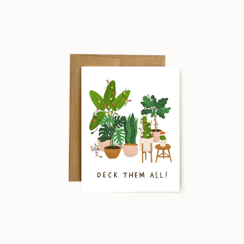 Christmas Houseplants Card