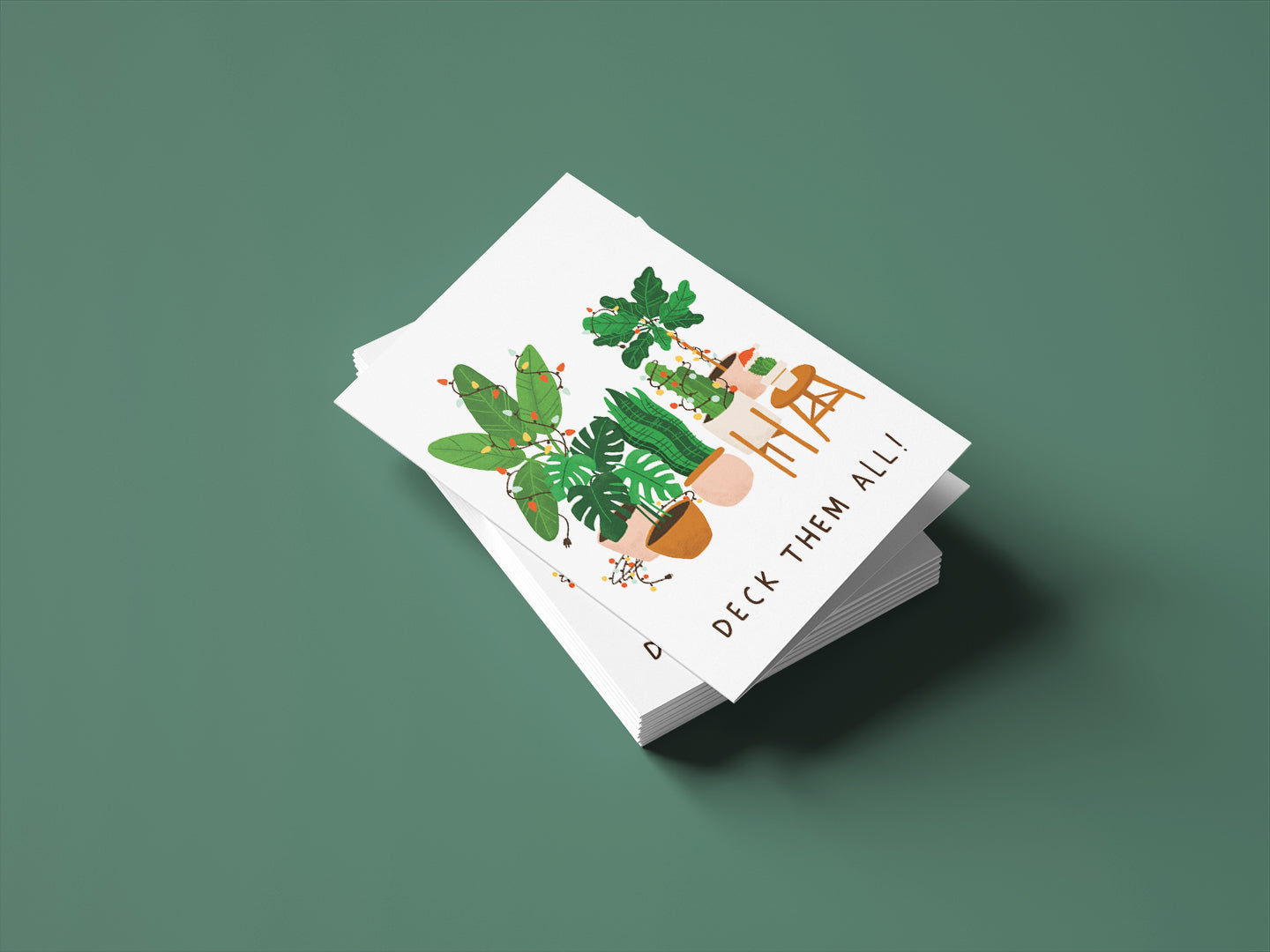 Christmas Houseplants Card