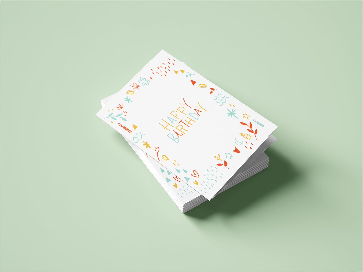 Birthday Doodles Card - Wholesale