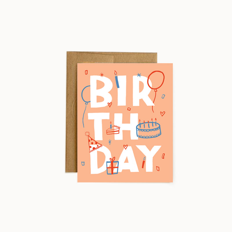 Birthday Type Card - Wholesale