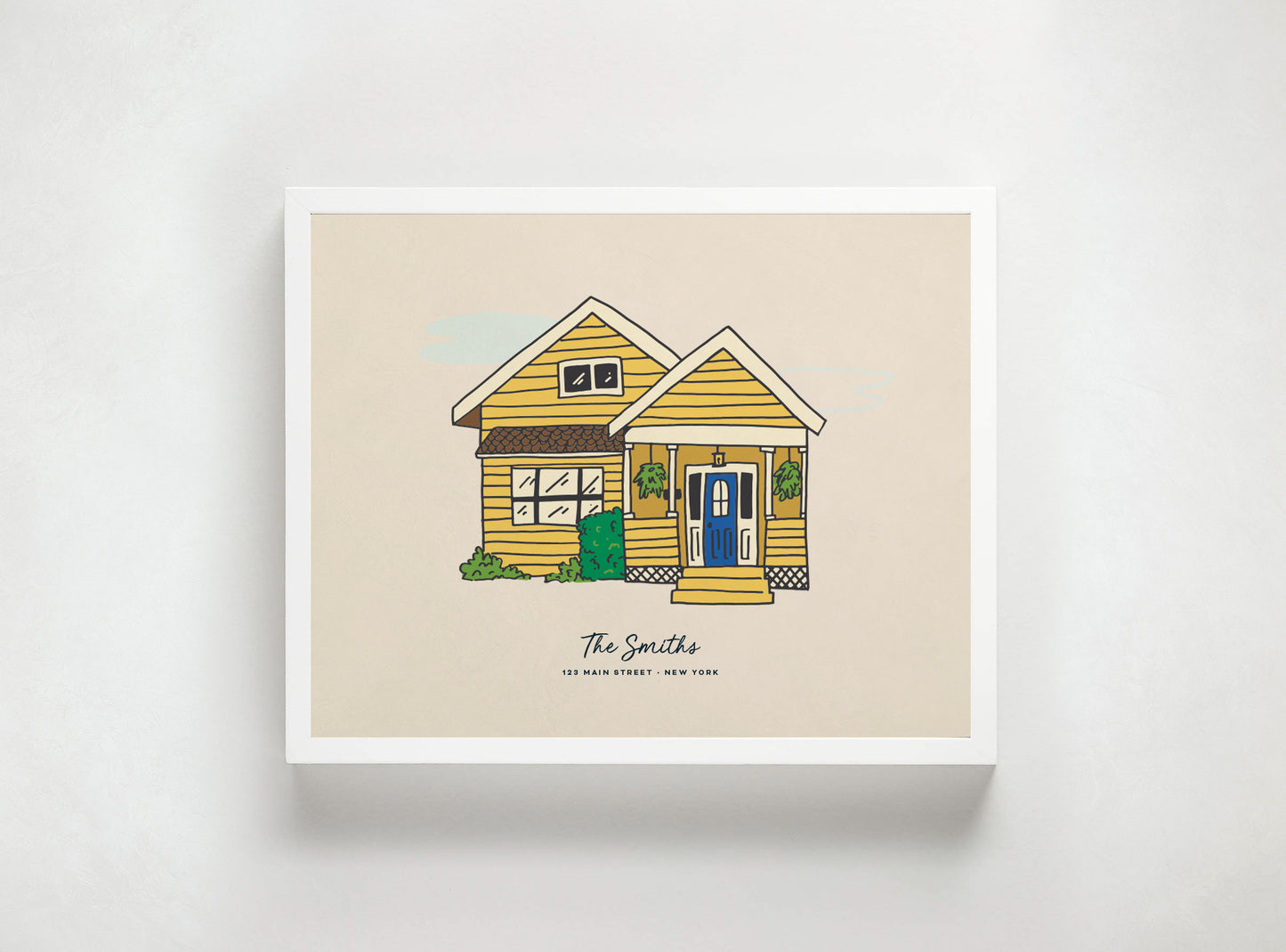 Custom Home Portrait Illustration