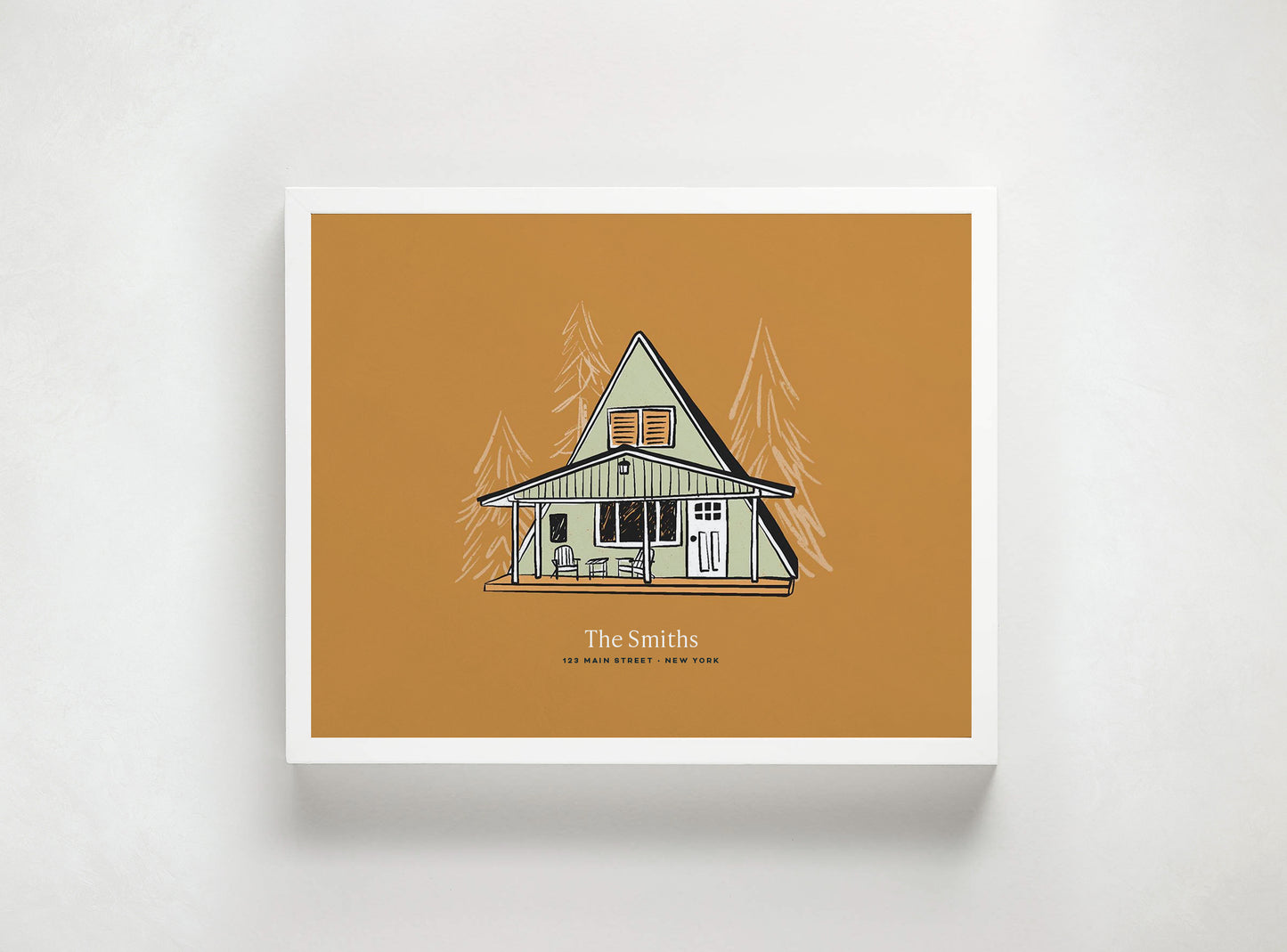 Custom Home Portrait Illustration