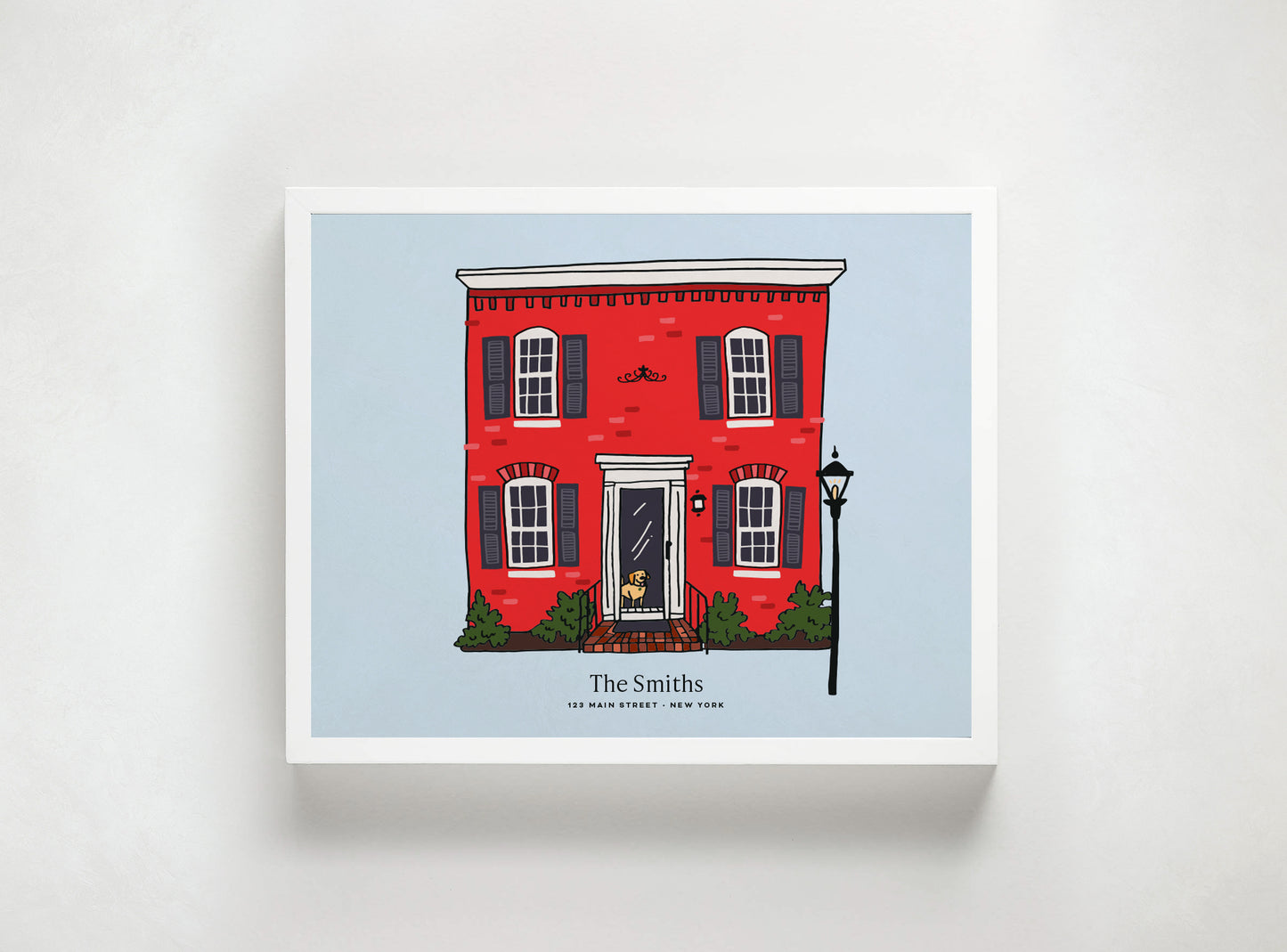 Custom Home Portrait Illustration