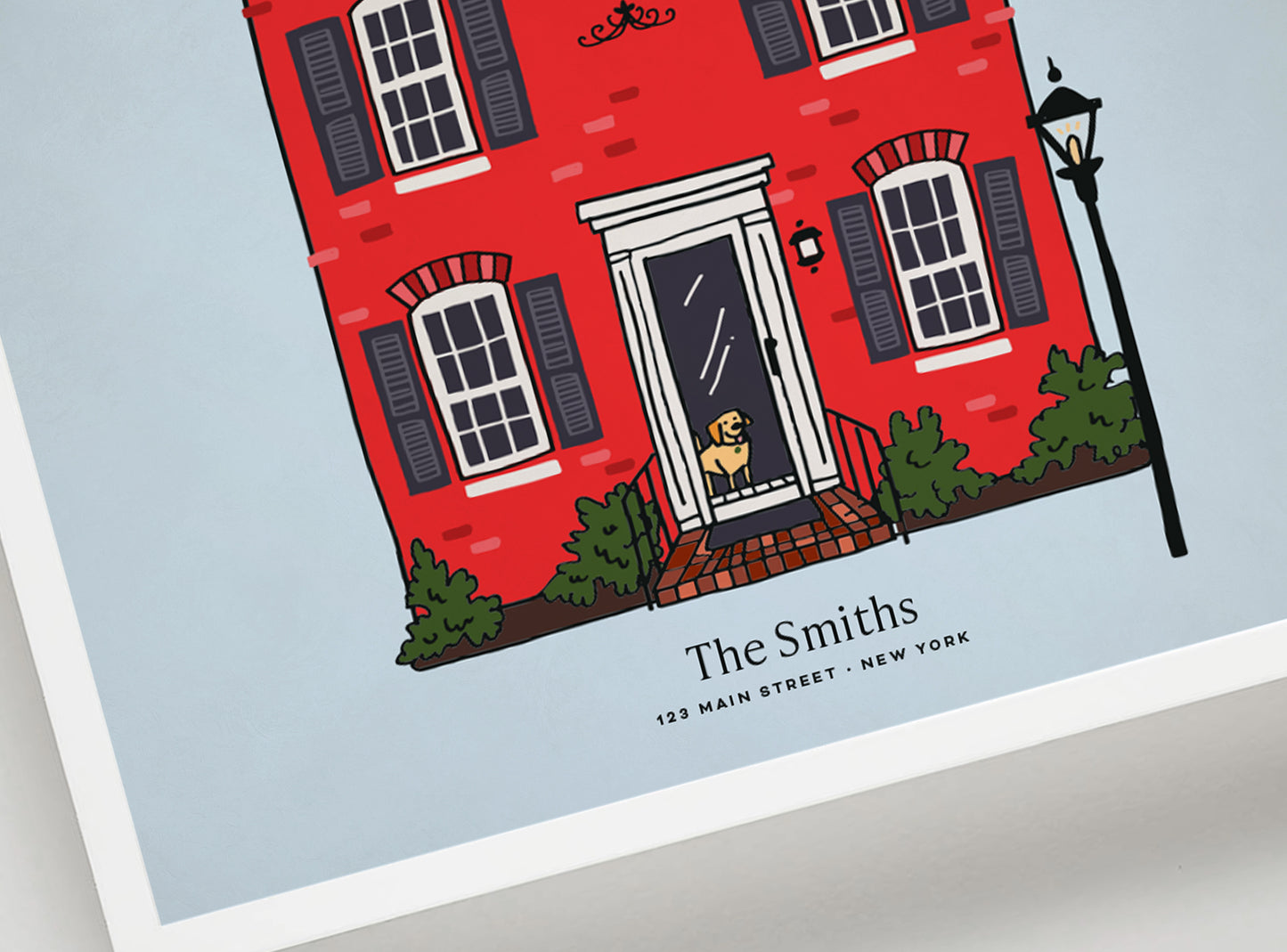 Custom Home Portrait Illustration