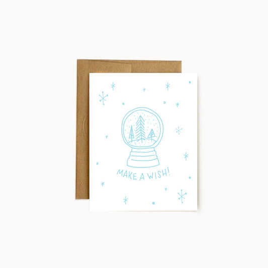 Make a Wish Snowglobe Card - Wholesale