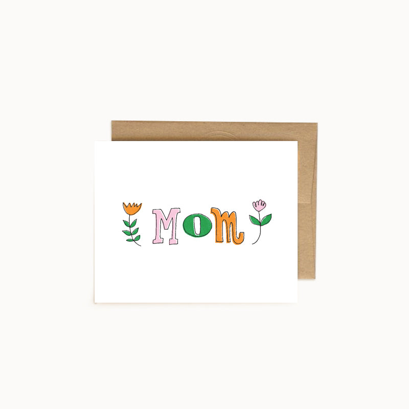 Simple Mom Floral Card - Wholesale