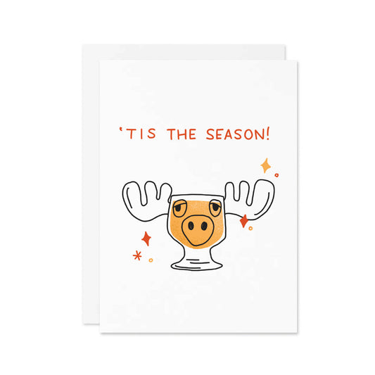 'Tis the Season Moose Mug Card - Wholesale