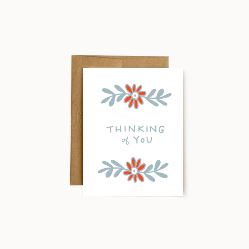 Floral Thinking of You Card - Wholesale