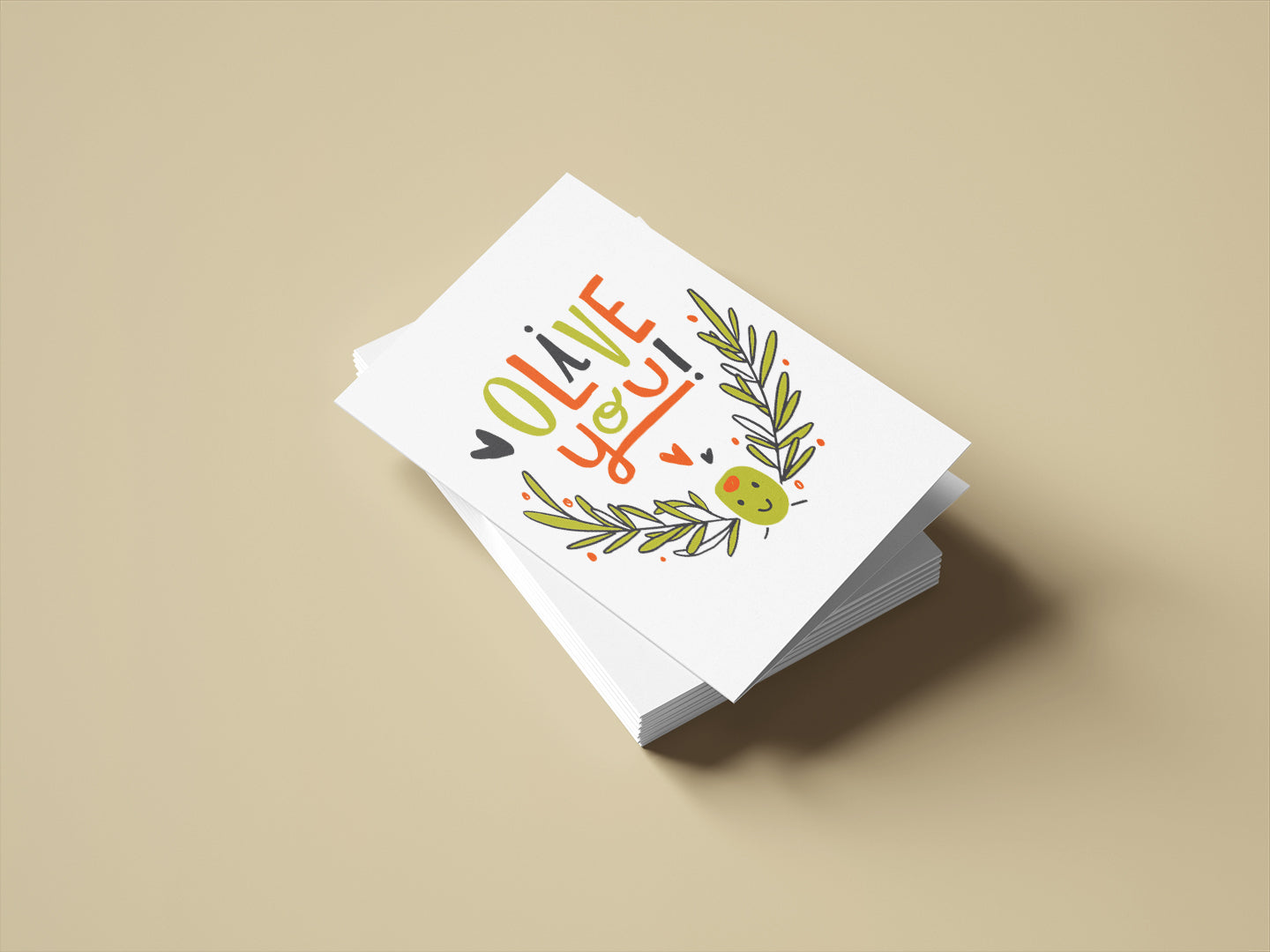 Olive You Card - Wholesale