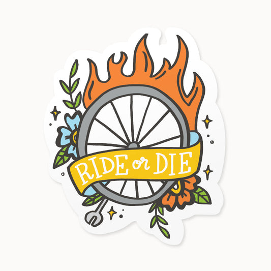 Ride or Die Sticker - Wholesale