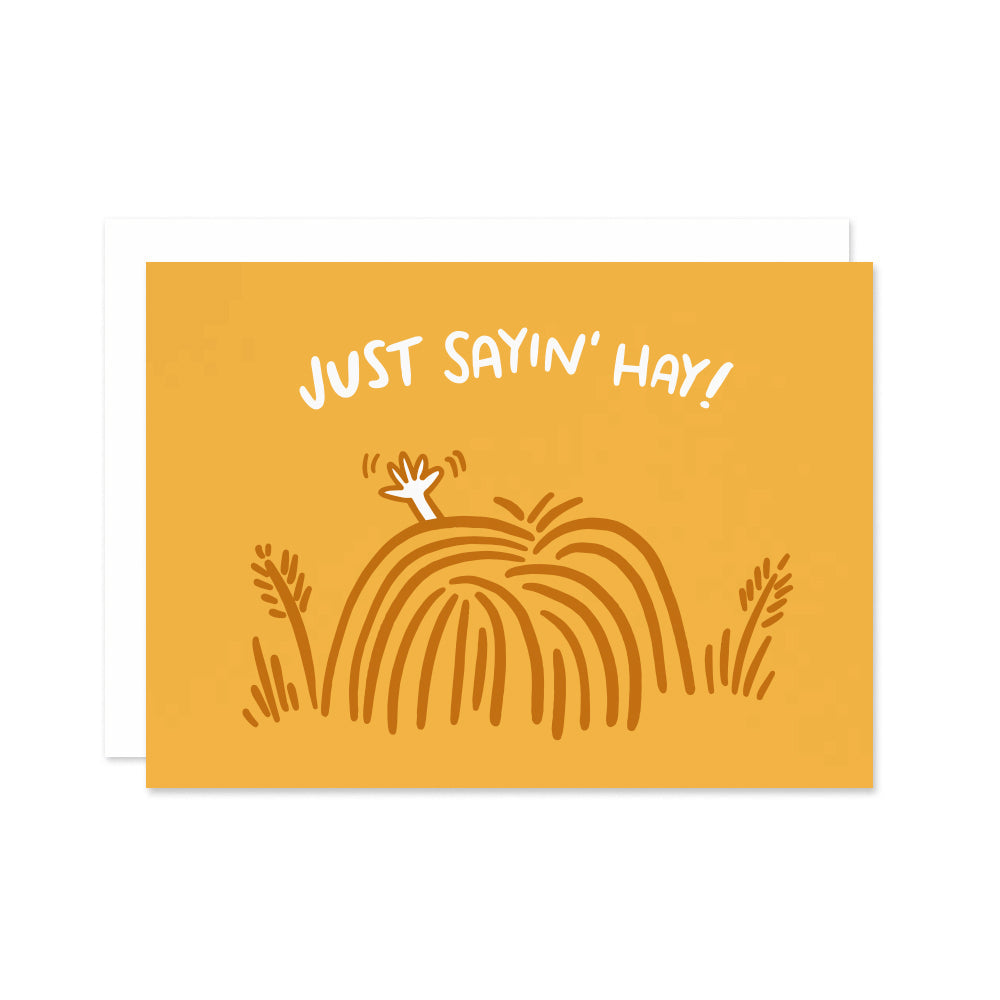 Just Saying Hay Card - Wholesale