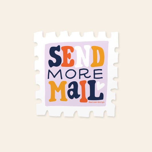 Send More Mail Sticker - Wholesale