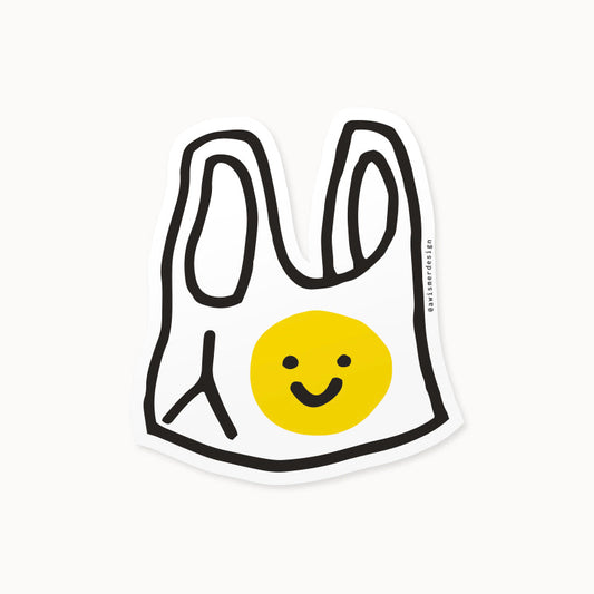 Smiley Bag Sticker - Wholesale