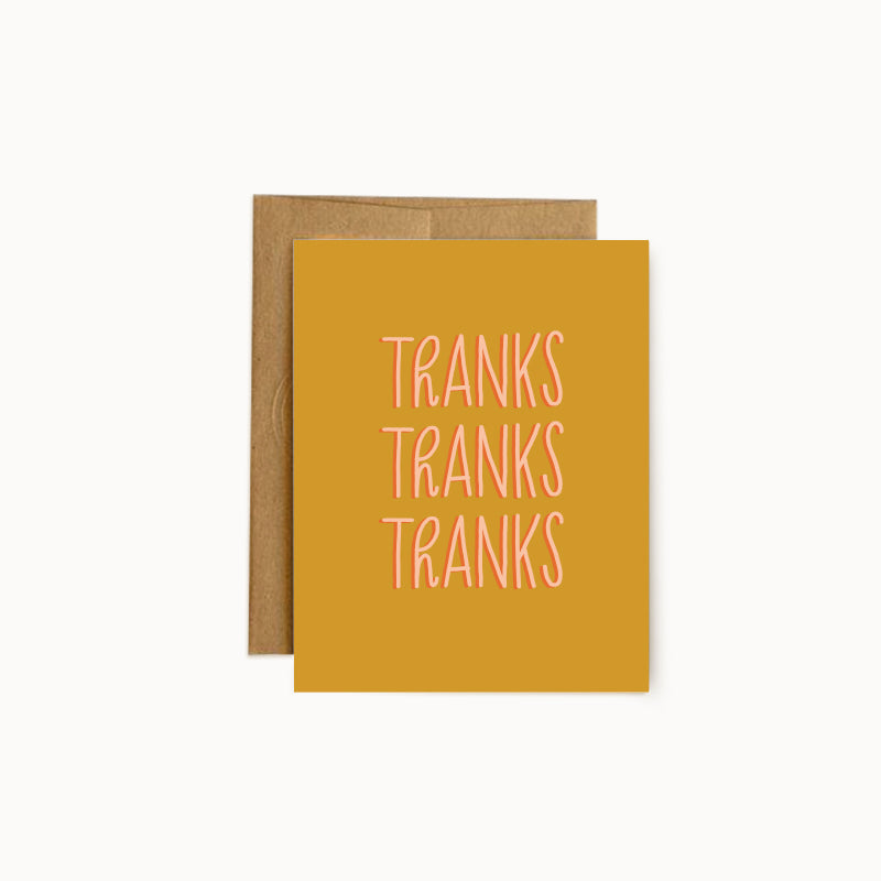 Thanks Thanks Thanks Card - Wholesale