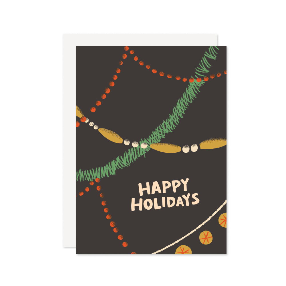 Vintage Garland Holiday Card - Wholesale