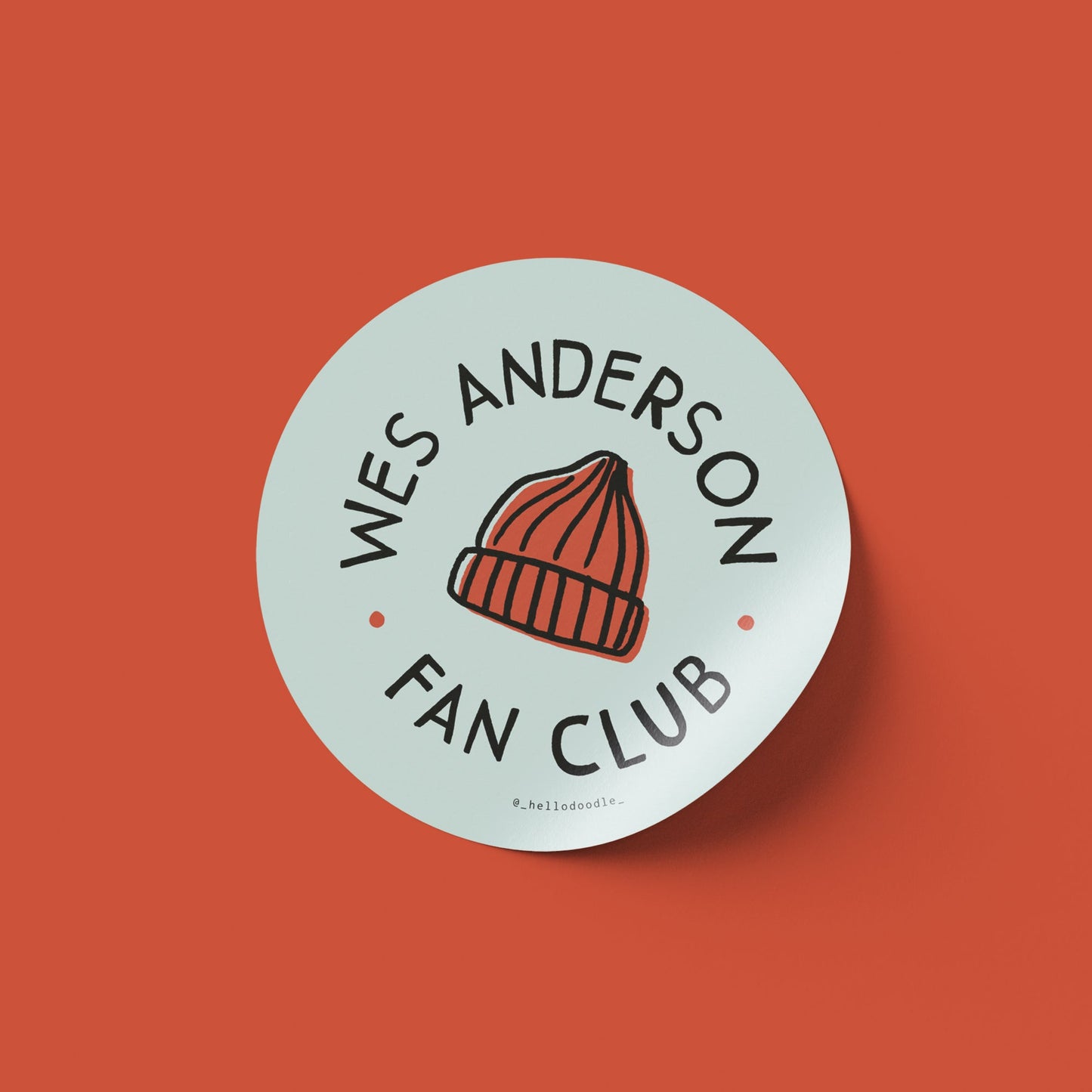 Wes Anderson Fan Club Sticker - Wholesale