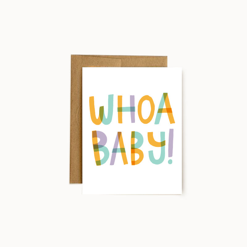 Whoa Baby Card - Wholesale