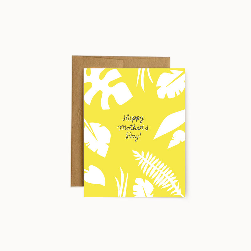 Yellow Floral Mother's Day Card - Wholesale