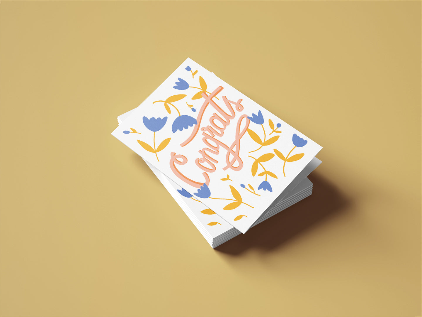 Floral Wedding Card