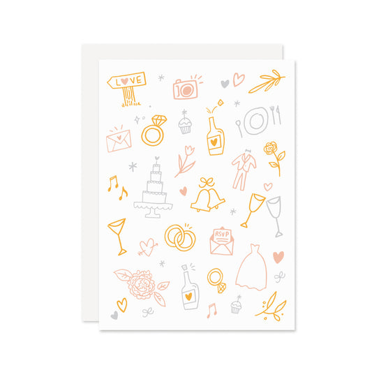 Wedding Doodles Card